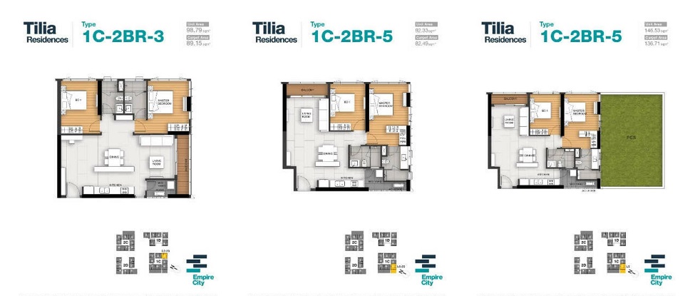thiết kế căn hộ 2pn tại tilia residence