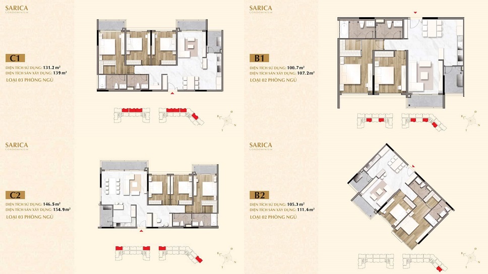 thiết kế căn hộ sarica sala